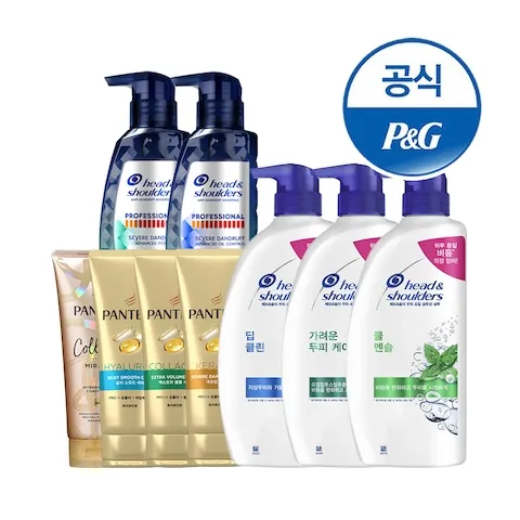 헤드앤숄더 샴푸 850ml 3개+미니샴푸 2개 증정