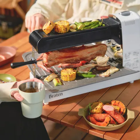 브라텐 가스그릴 PRO+앞치마+장갑+오복가위