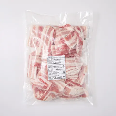 4mm 손질 냉동 삼겹살 2kg