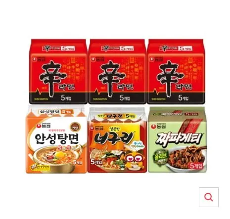 [11번가] 농심 라면 30봉 골라담기 (19,880원/무료)
