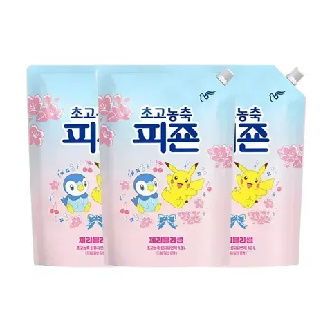 피죤 초고농축 섬유유연제 체리블라썸 1.3L 3개