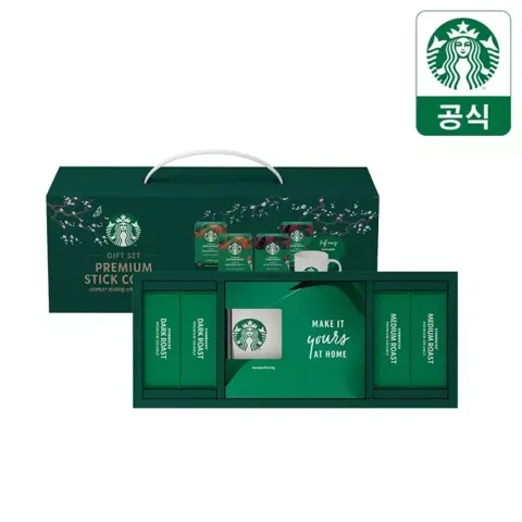 스타벅스 파우더커피 선물세트 40T+머그 5개 티멤버십