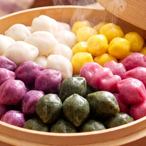 국산쌀 굳지않는 오색 송편 1kg x 2팩