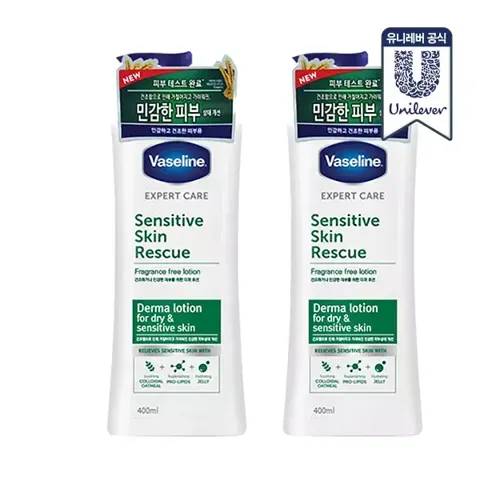 바세린 더마 바디로션 400ml 2개