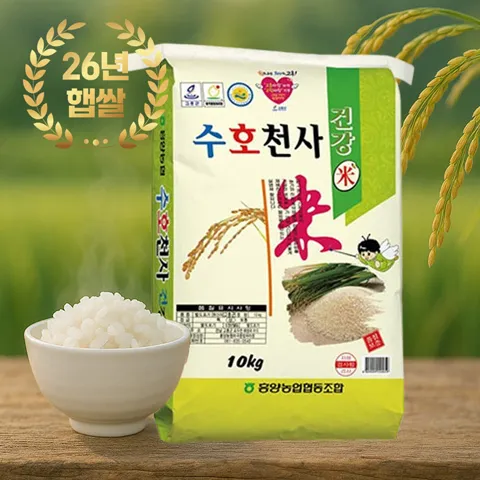 흥양농협 26년 햅쌀 수호천사미 10kg 상등급 단일품종