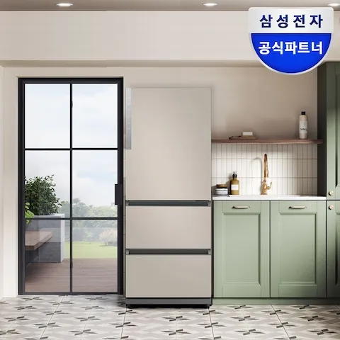 삼성 비스포크 김치냉장고 3도어 328L RQ33DG71J2ET