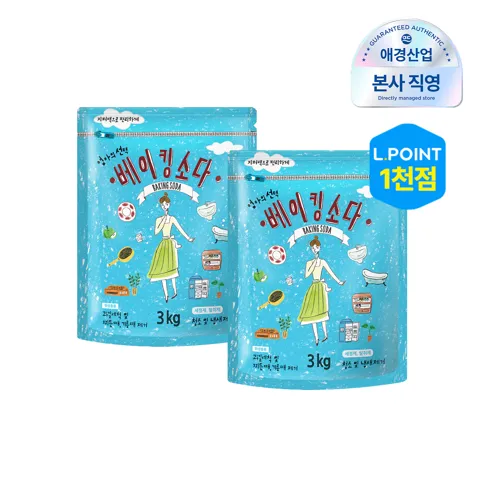 엄마의선택 베이킹소다 3kg 2개 총6kg