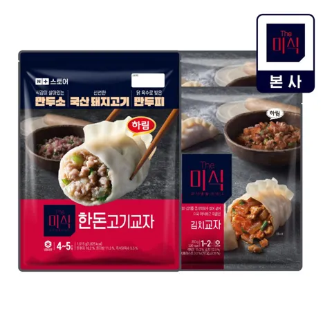 더미식 한돈고기교자 1,015g + 김치교자 1.4kg