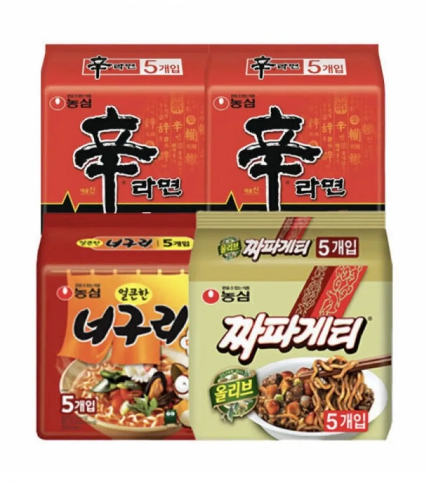 [지마켓] 신라면10+너구리5+짜파게티5, 신신너짜 (14,250원/무료)