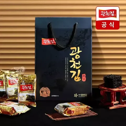 3대째 달인 재래 도시락김 27봉 선물세트
