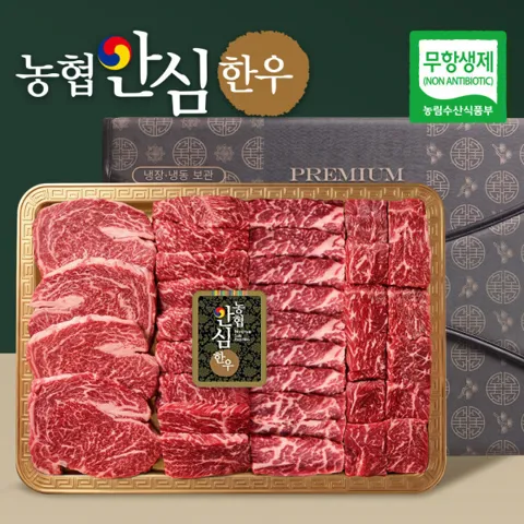 농협안심한우 프리미엄 1++ 한우선물세트 800g