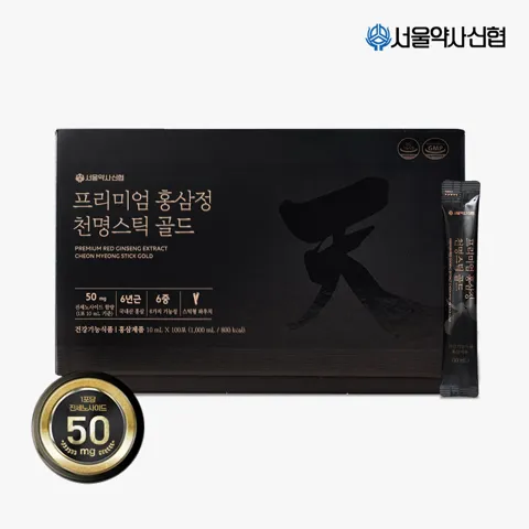 프리미엄 홍삼정 천명스틱 골드 100포(진세노 50mg)