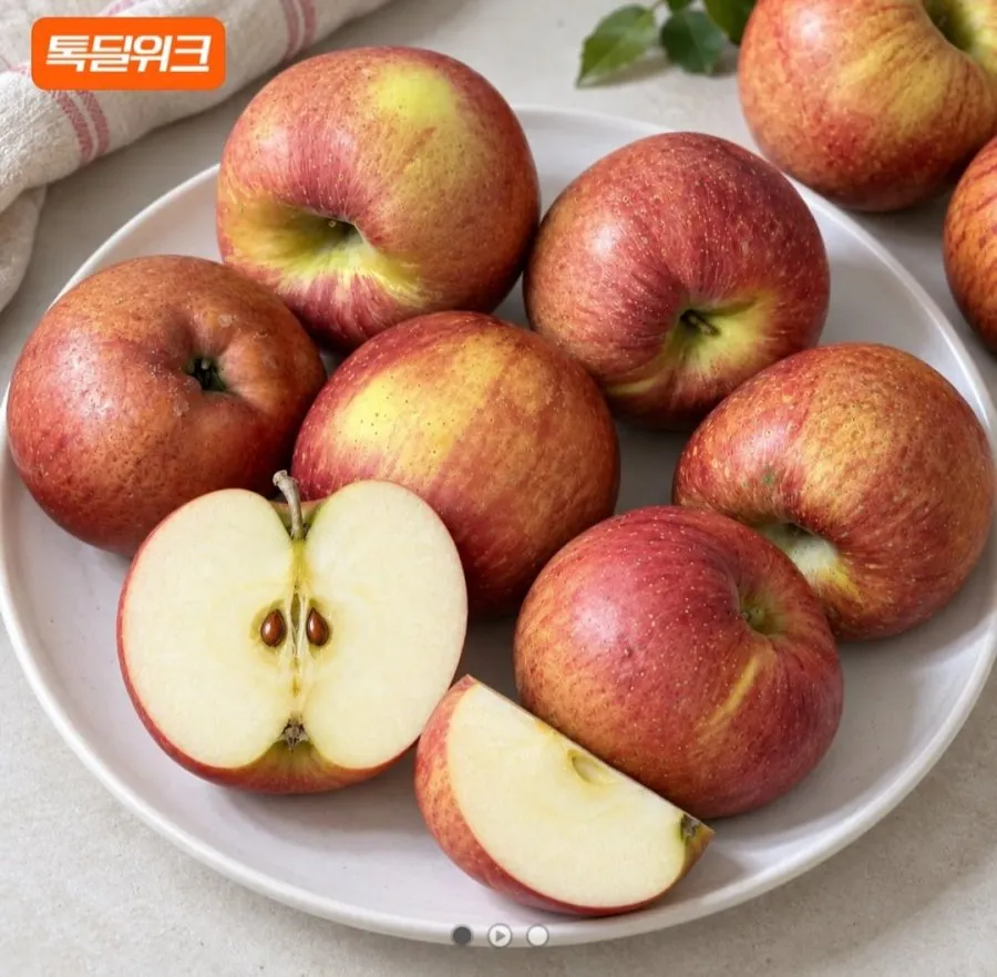 [카카오] 안동 홍로사과 3kg 중대과 (17,790원 / 무배)