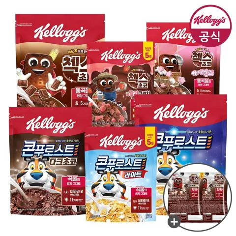 켈로그 에너지바 크런치넛 40g x 6개 + 레드베리 35g x 6개 + 콘푸로스트 바 35g x 12개