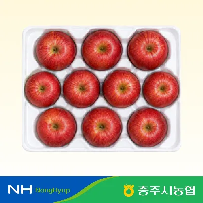 충주시농협 햇사과 정품 홍로 3kg 10과이내