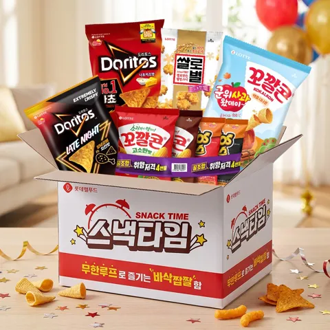 롯데 스낵타임 인기과자 12봉 혼합세트
