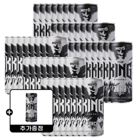 핫식스 더킹포스 355ml 24캔 + 제로 355ML 24캔 +핫식스 더킹 제로 355ml 6개 증정