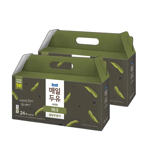 매일두유 99.9 서리태 저당우유 선물세트 190ml 48팩