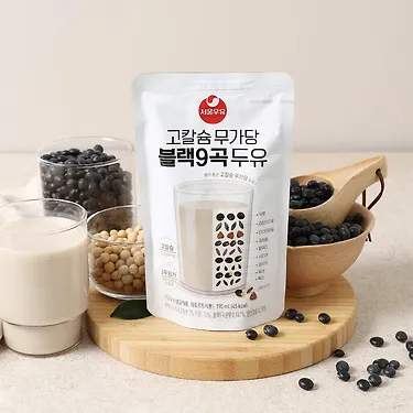 서울우유 고칼슘 무가당 블랙9곡 두유 190ml x 20팩