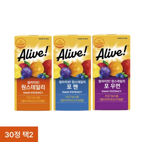 얼라이브 원스데일리 30정 1+1 멀티 남녀공용