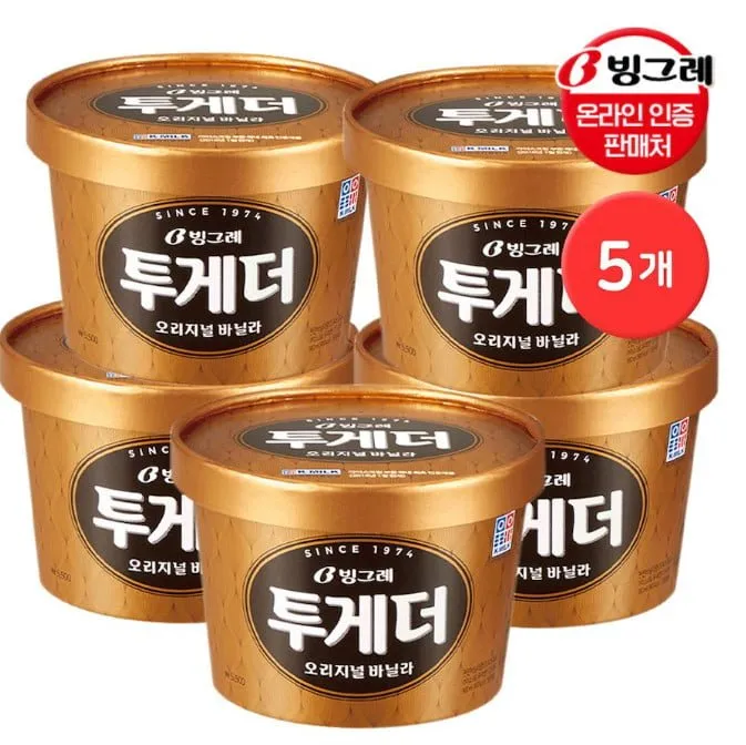 [오늘의집] 투게더 바닐라 오리지널 900ml 5개 (25,017원 무료)
