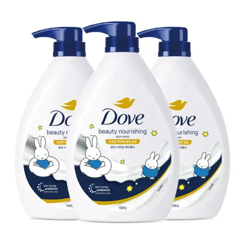 도브 바디워시 1,000ml x 3개
