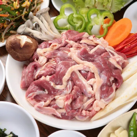 국산 1등급 생오리로스 슬라이스 1kg (냉동)