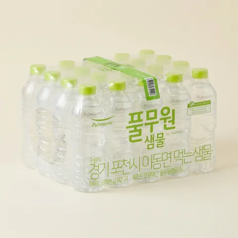 풀무원 샘물 무라벨 500ml 80개