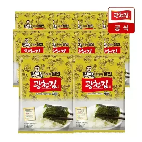 3대째 달인 재래전장김 20g 10봉