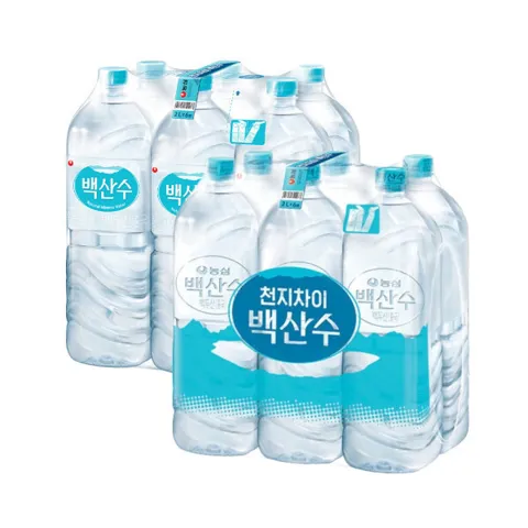 백산수 2L 24펫(유라벨/무라벨 랜덤출고)
