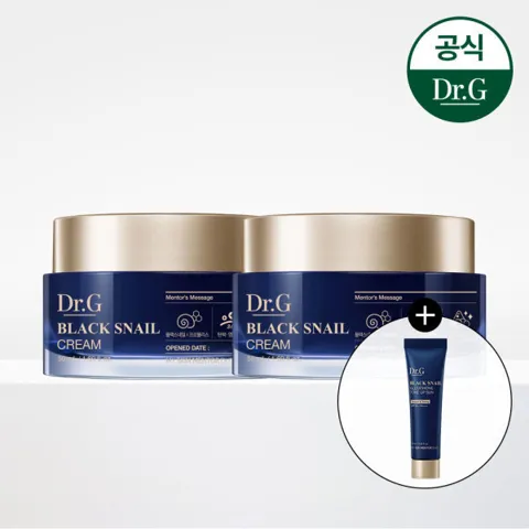 닥터지 블랙 스네일 크림 50ml 1+1 +톤업 선 10ml