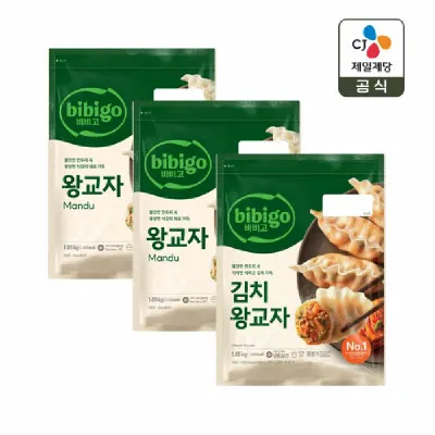 비비고 왕교자 1.05kg 3개 골라담기(왕교자/김치왕교자)