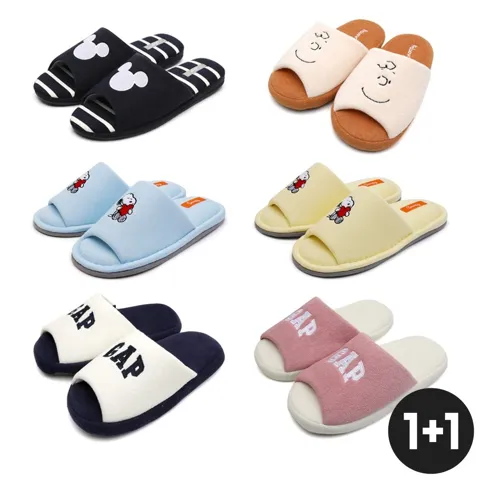 스누피 빵빵이 외 욕실화 룸슈즈 1+1