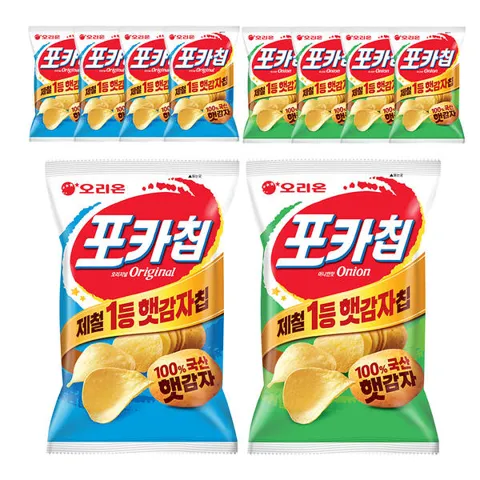 오리온 포카칩 오리지널 66g 5봉+어니언 66g 5봉