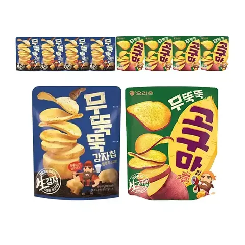무뚝뚝감자칩 60g + 무뚝뚝고구마칩 56g 총10개