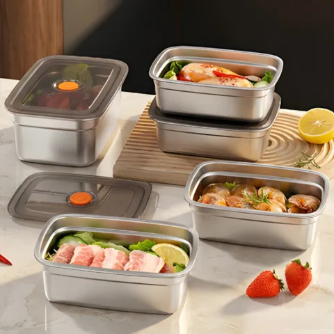 스테인리스 사각밧드 1200ml 3개