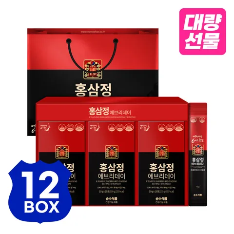 홍삼정 홍삼스틱 진액 30포 12박스 선물세트