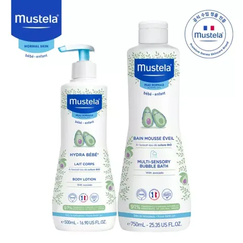 무스텔라 대용량 세트(바디로션500ml+클렌징500ml)