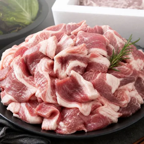 국내산 한돈 뒷고기 특수부위 모듬 1kg
