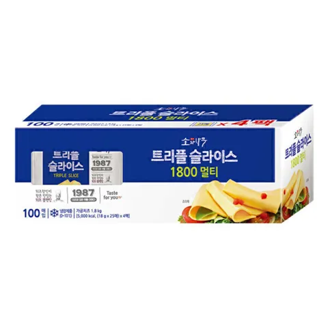 소와나무 트리플 슬라이스 치즈 1.8kg 1개