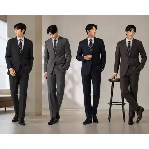 지이크 울 혼방 스판 정장 4종 택1