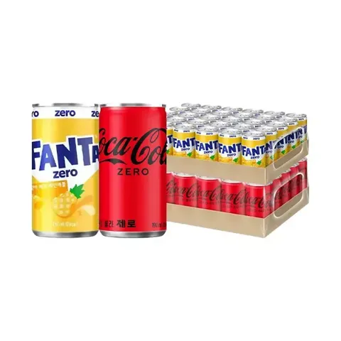 코카콜라제로 190ml 30캔 + 환타 제로 파인 190ml 30캔