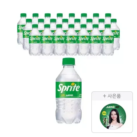 스프라이트 300ml 24개 + 카리나부채증정