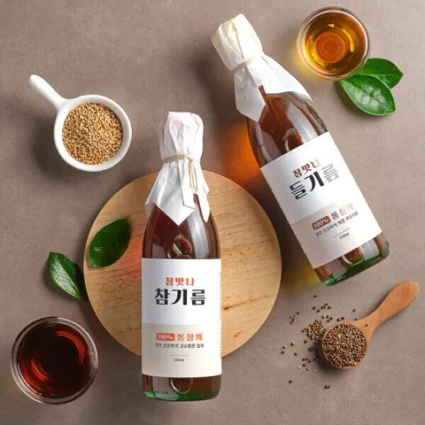 참기름 350ml + 들기름 350ml
