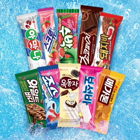 롯데 아이스크림 바류 10종 x 각 5개 (50개 세트)