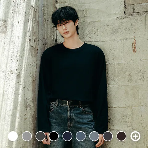 지오다노 코튼 긴팔티