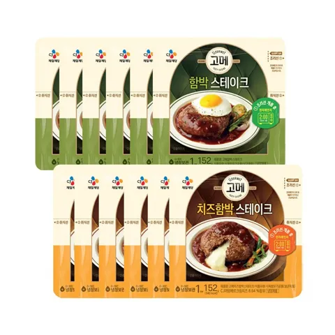 고메 함박스테이크 152g 2종 x12개
