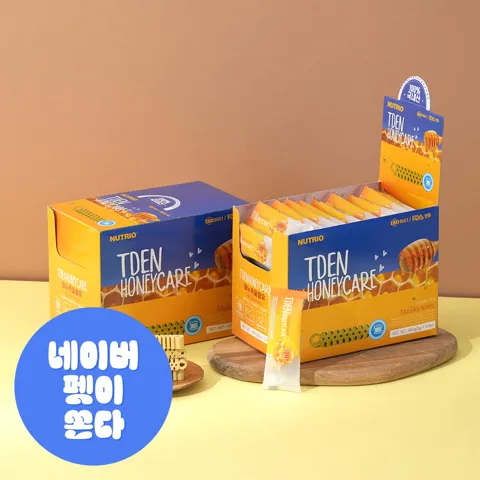 뉴트리오 티덴허니케어 50P+50P 강아지 덴탈껌 양치 가수분해 개껌