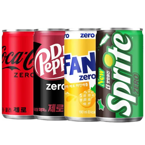 코카콜라제로 190ml + 제로 음료 190ml 모음 60캔