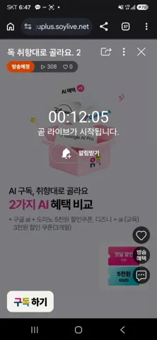 유독 구글 AI프로 라이브 예고